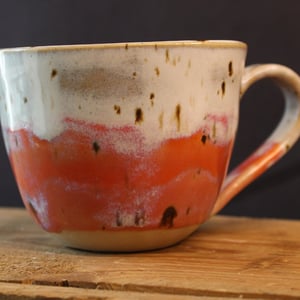 Kop, orange og hvid – produktbillede