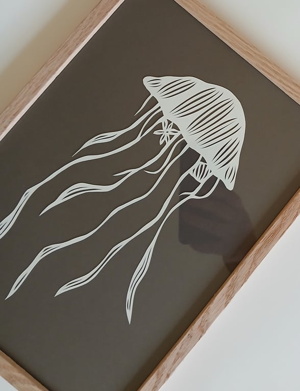 Gople 89 - A4, skiffergrå, indrammet (2)