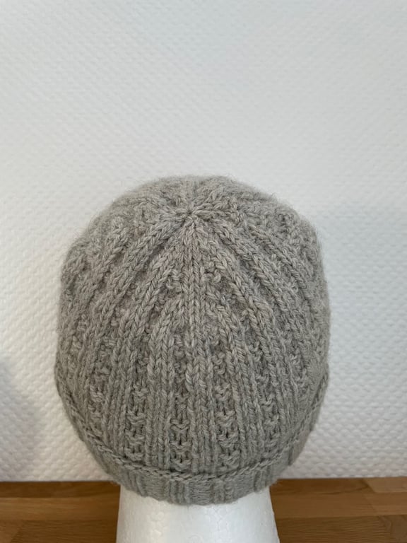 Digital opskrift: Herrelækker Hue STRUKTUR  (voksen - unisex) billede 3