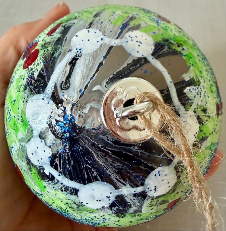 Kunst julekugle 48 billede 2