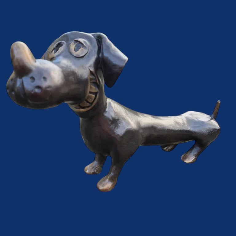 Karikatur Gravhunde (Kæreste par) billede 2