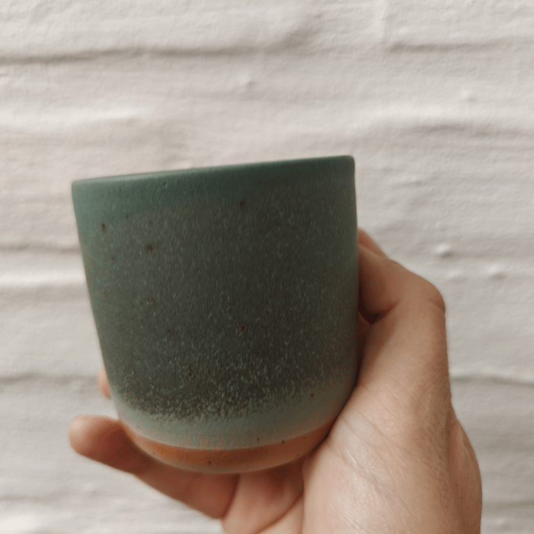 Grøn espresso kop  billede 4
