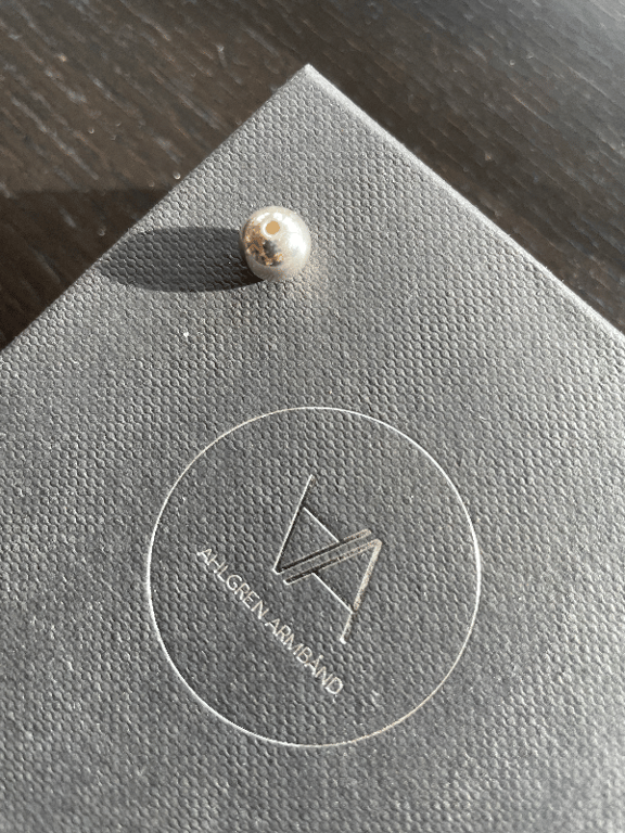 Glat perle 8 mm - 925 Sterlingsølv