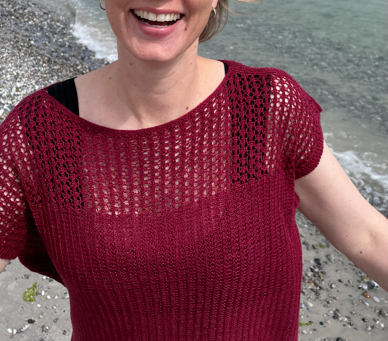 Ebeltoft Summer Top strikkeopskrift billede 4