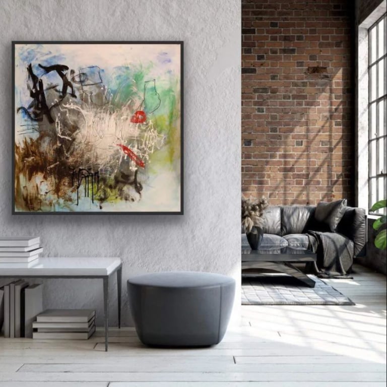 RUDOLPH THE RAINDEER (80x80) billede 2