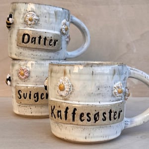 Tusindfryd med tekst – produktbillede