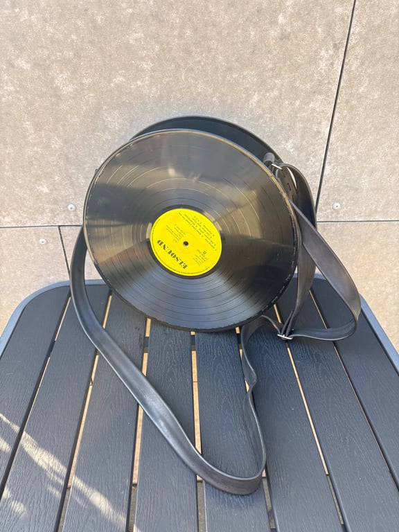 Taske med LP plader