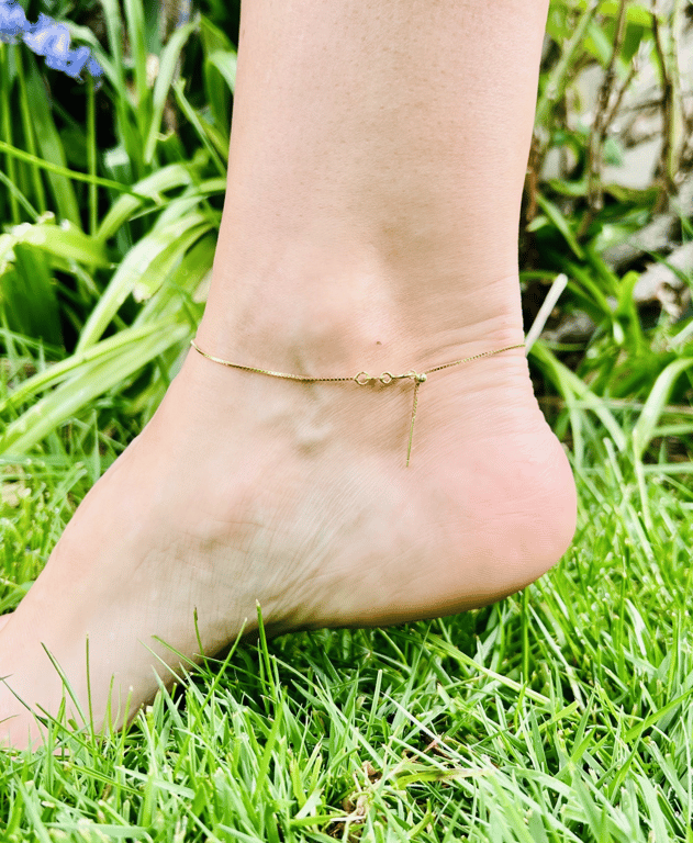 Ankelkæde- vælg selv krystaller billede 6