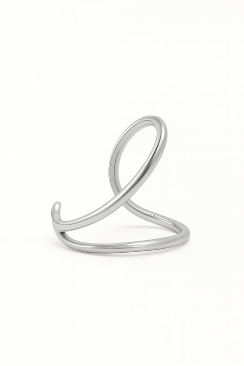 Ocean Waves ear cuff i sølv (2)