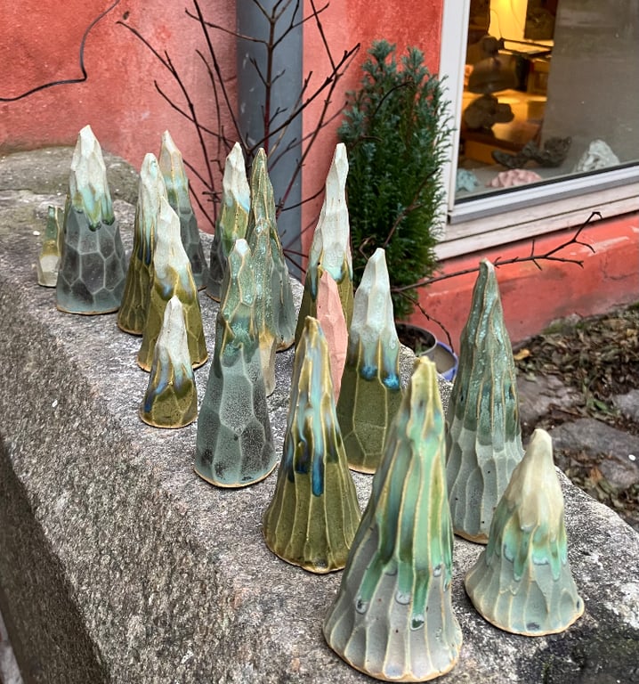 Facetskåret unika juletræ billede 5