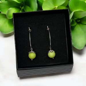 Grønne øreringe  – produktbillede