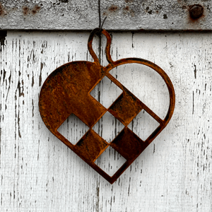 Julehjerte i jern – produktbillede