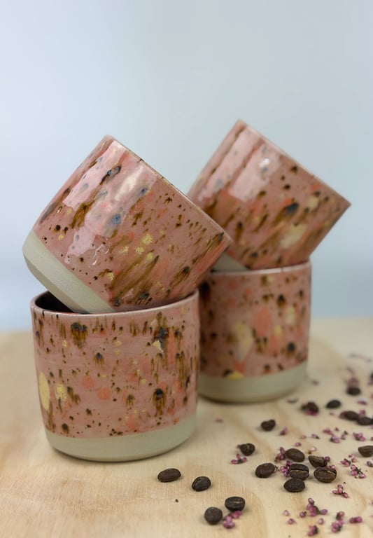 Lyserød kop - (4 ens) 