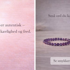 Jeg er autentisk, fuld af kærlighed og fred  – produktbillede