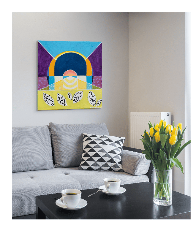 Lysindfald 50x50 cm billede 2