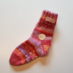 Skridsikre uldsokker størrelse 24-25 – produktbillede