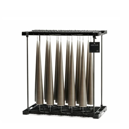 Keglelys, 2 stk 37 cm. Caviar