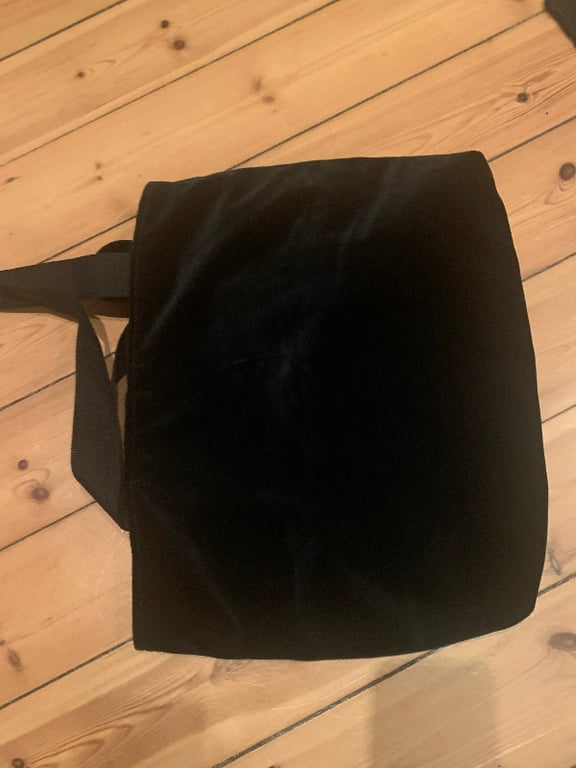 Taske i sort velour billede 3