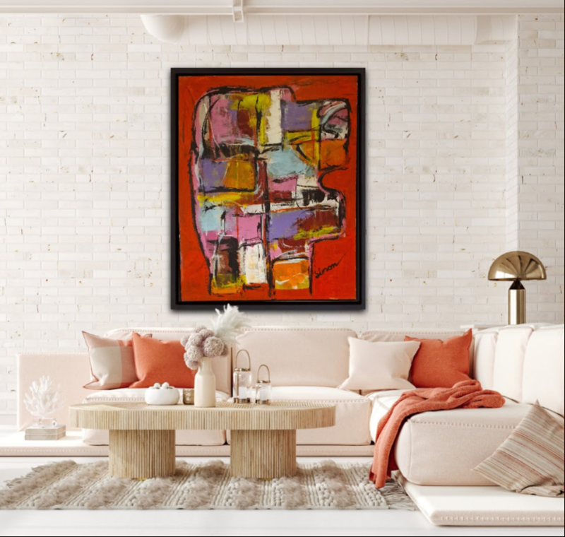 #1167 Maleri 80X100cm SOLD  billede 2