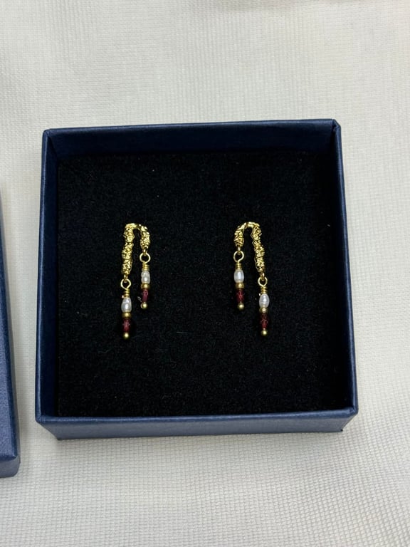 Junia - Øreringe Forgyldt Sterling Sølv