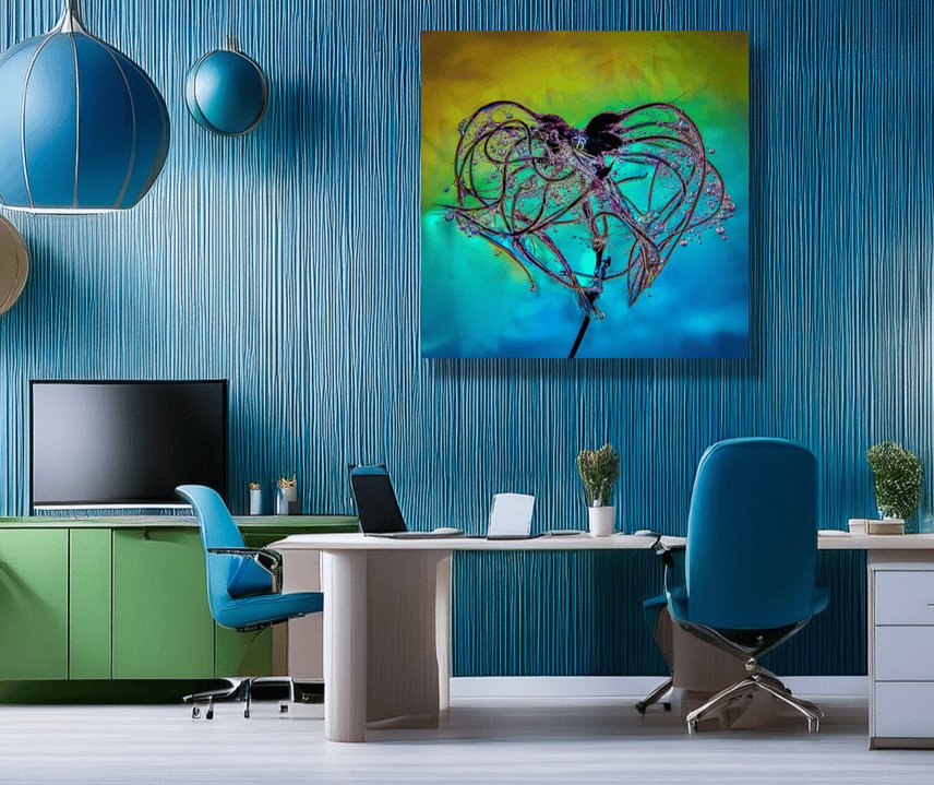 Et makro kunstfoto af en Klematis frøstand billede 3