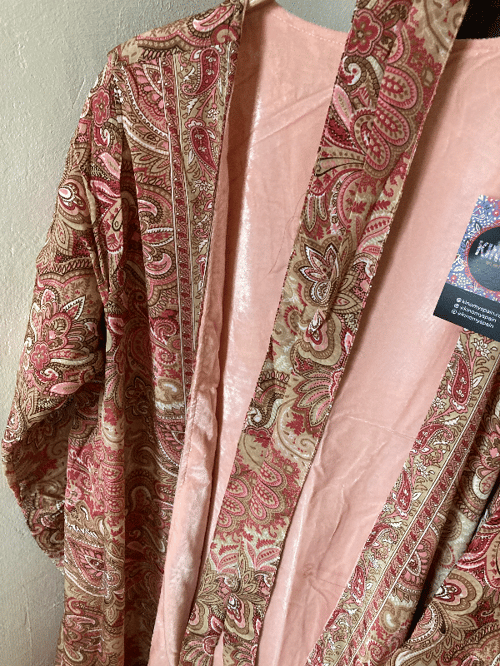 Kimono silke/velour (3)