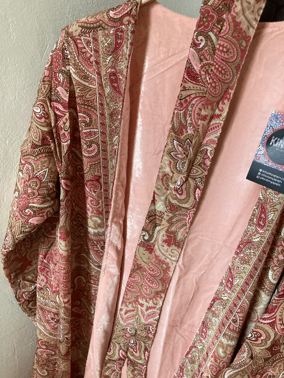 Kimono silke/velour (3)