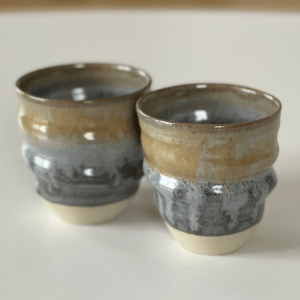 Kop, Cortado - spiral, granitgrå/creme – produktbillede