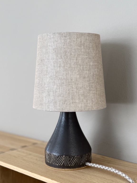 Upcycled vintage bordlampe - Michael Andersen Keramik
