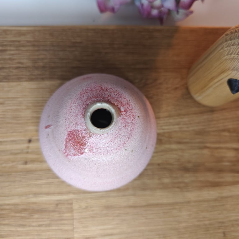 Lyserød mini vase  billede 3