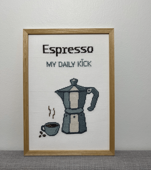 Espresso billede 2042-3 Str. 20 x 29 cm.