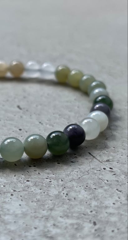 Multi Grøn Jade Nefrit - Kvalitet AAA billede 5