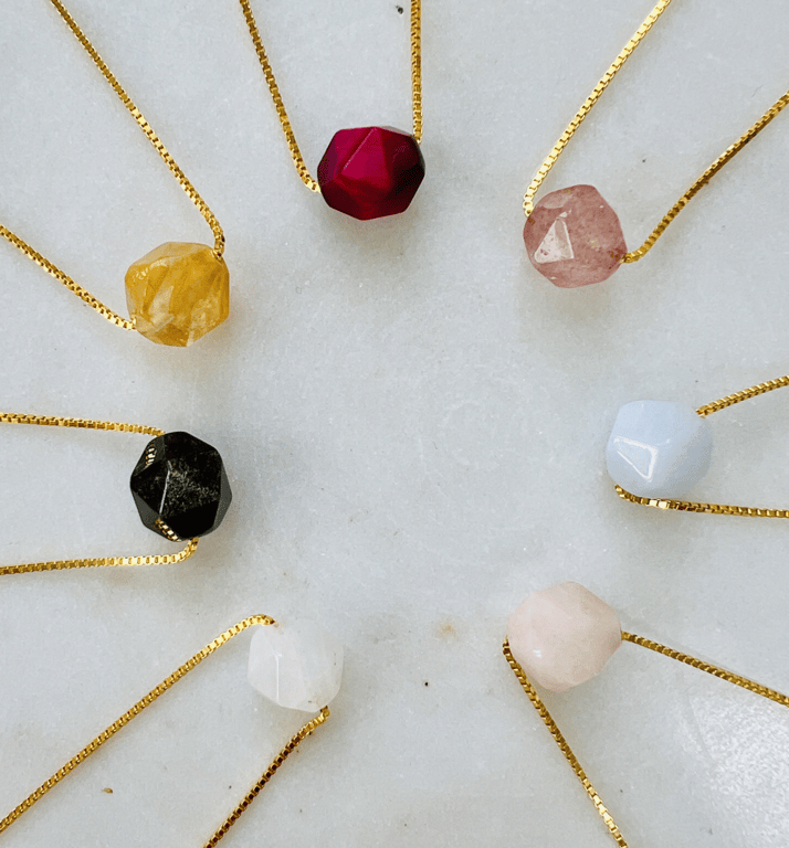 Akvamarin- star cut vedhæng billede 4