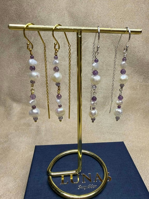 Viola - Øreringe (Forgyldt Sterling Sølv)