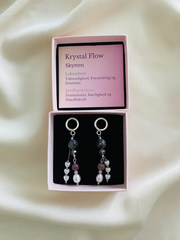 Labradorit og Jordbærkvarts  billede 2