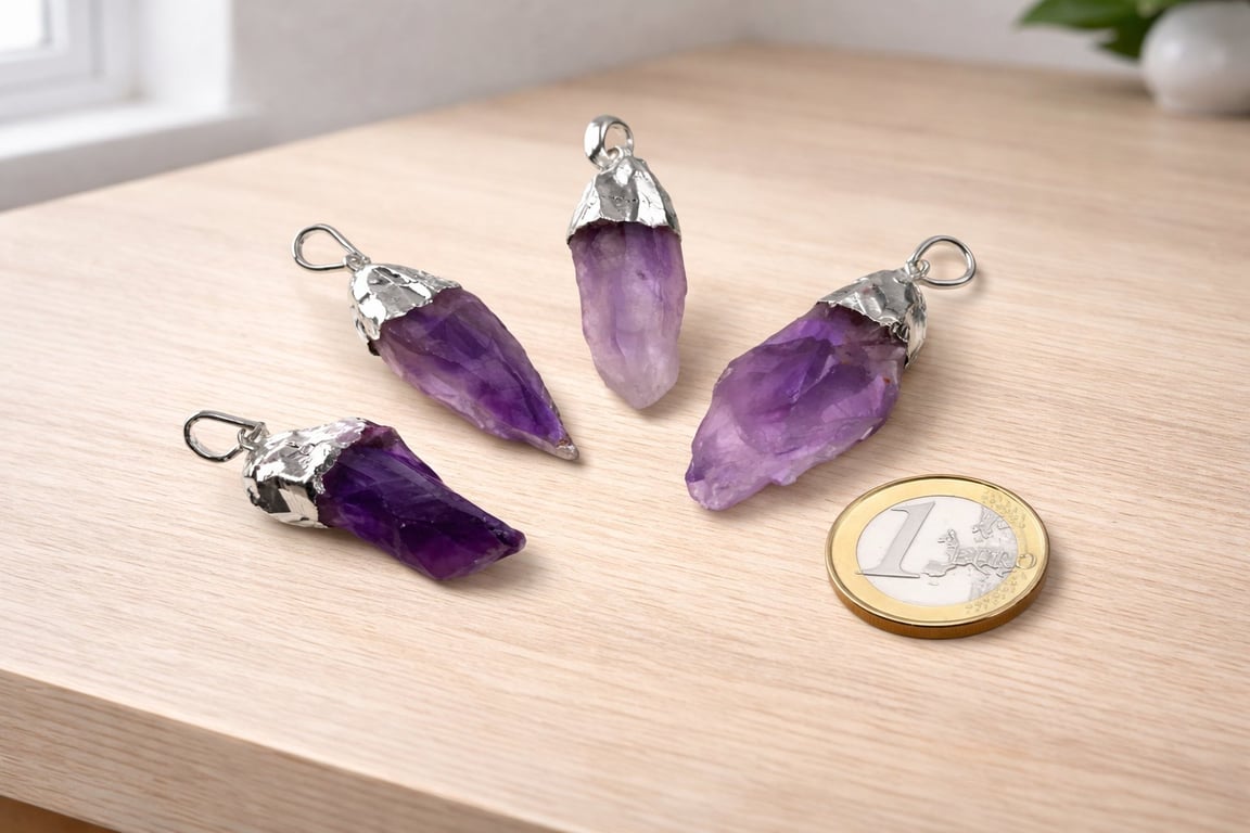 Rå Ametyst vedhæng (2)