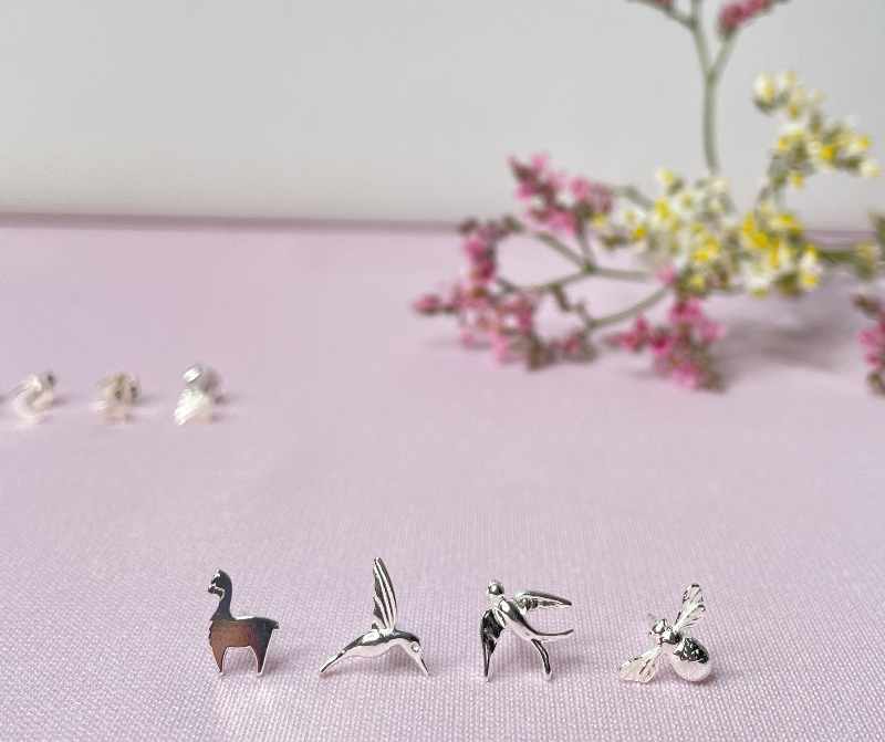 ALPAKA, KOLIBRI, SVALE &amp; HUMLEBI SØLV