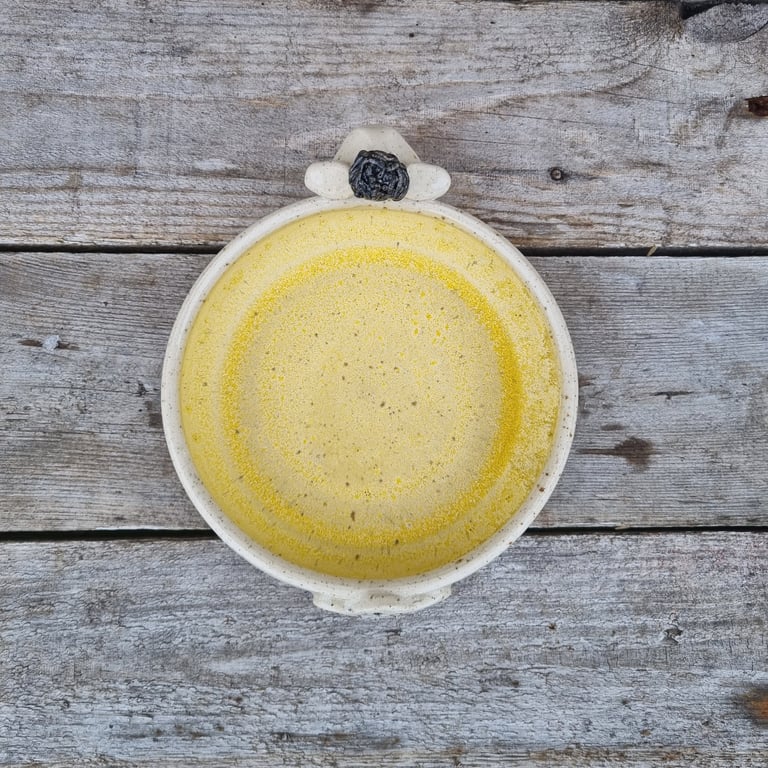 Karseskål "fårnemt" hørgul billede 3