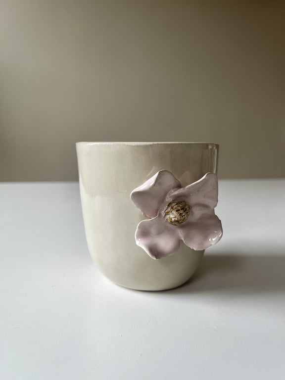 Lyserød blomsterkop No.11 billede 2