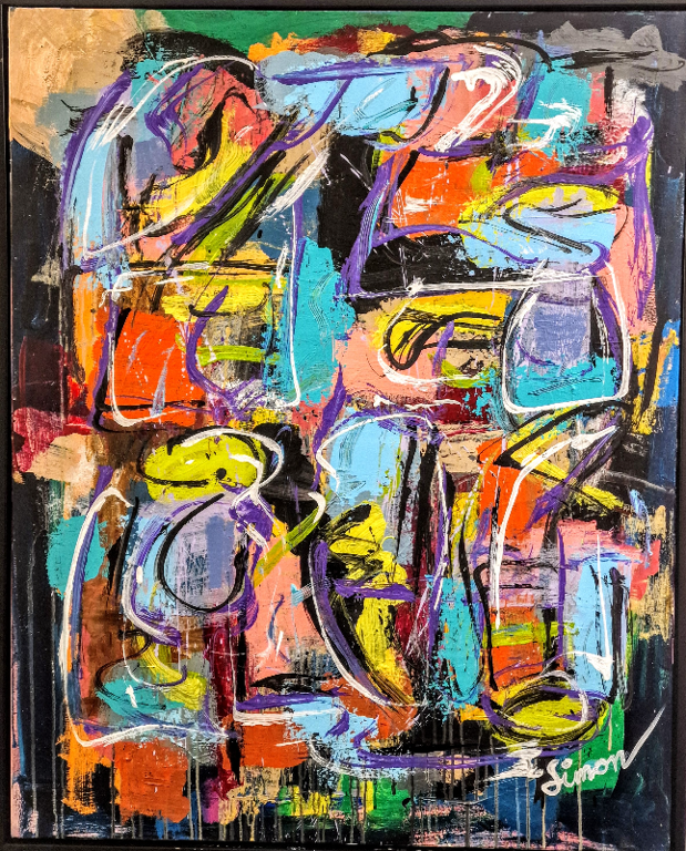 #1215  80X100 cm SOLD billede 2