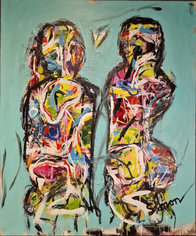 #1181 Maleri 100X120cm  SOLD billede 2