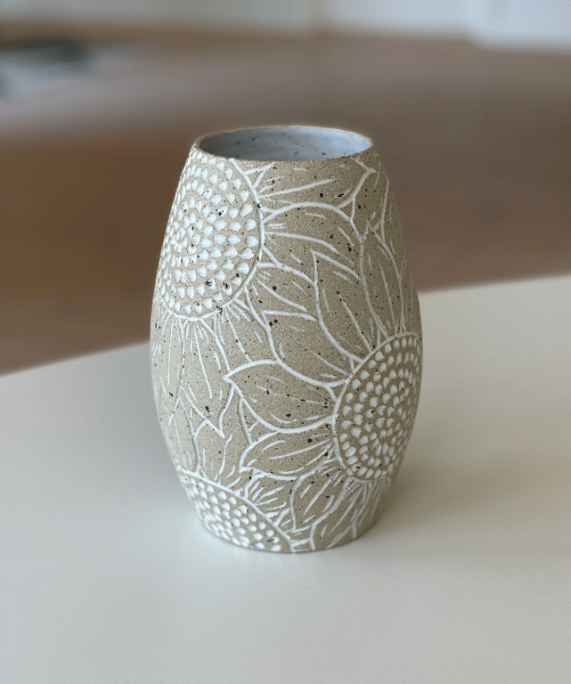 Solsikkevase, 18 cm