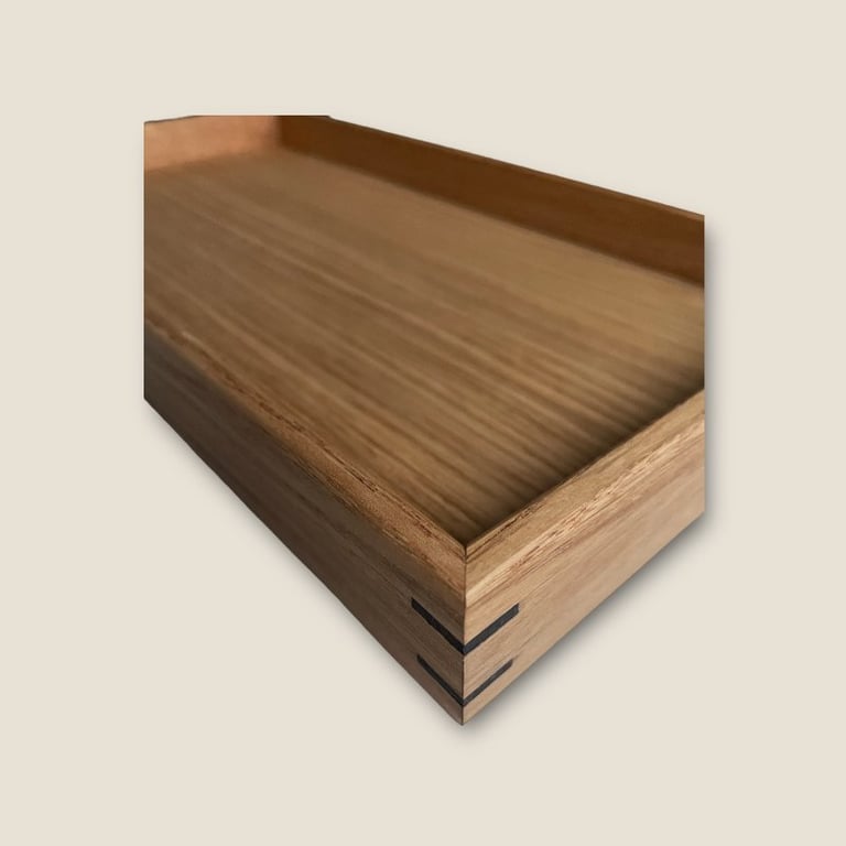 Egetræsbakke med eget motiv billede 3