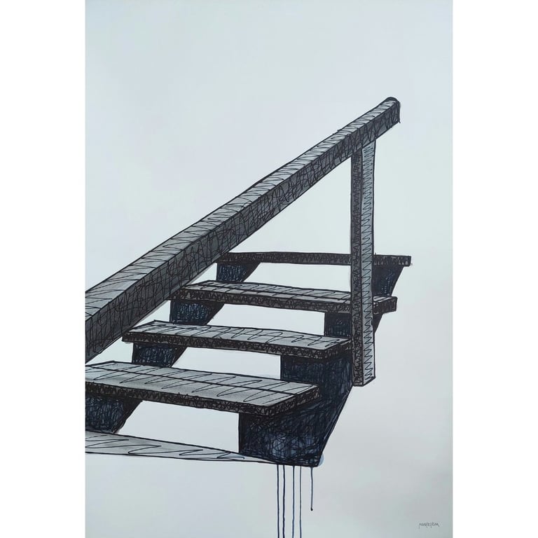 Hvor er du på vej hen? © 70x100cm