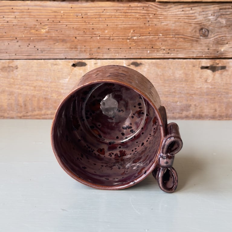 Sløjfekop i mørkerød billede 3