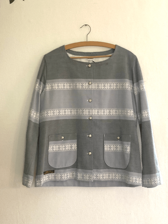 Klassisk jakke i grå