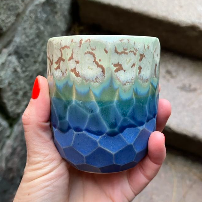 Facetskåret unika kop billede 3