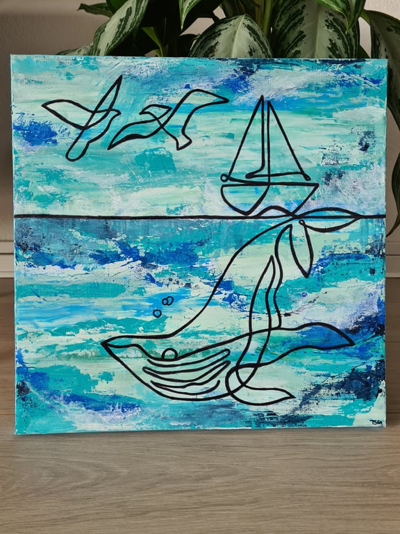 Maleri: Det Blå billede 2