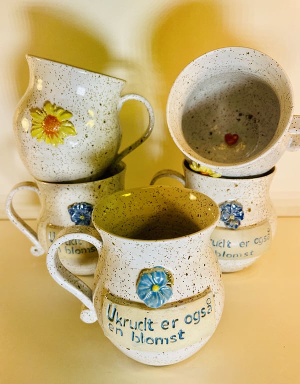 Krus med tekst - Ukrudt er også en blomst billede 2