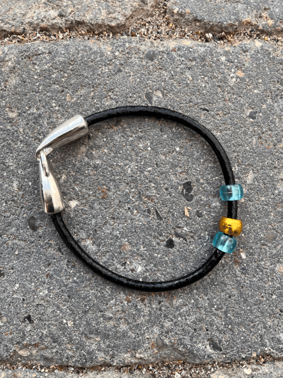 Læder armbånd  billede 2